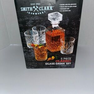 Orange and White Drinkware Set for Dining Elegance